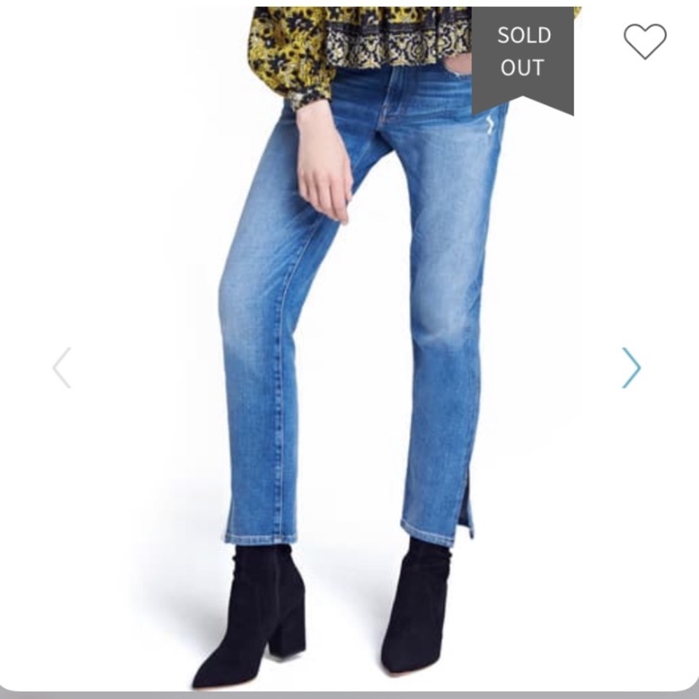 FRAME Le Boy Cropped Ankle Zip Denim Size 25